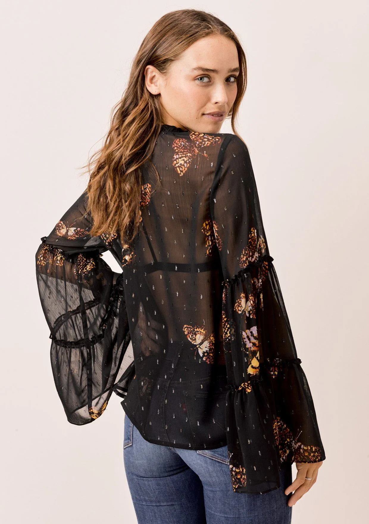Rhea Bell Sleeve Top sold by lovestitch product image thumbnail 5