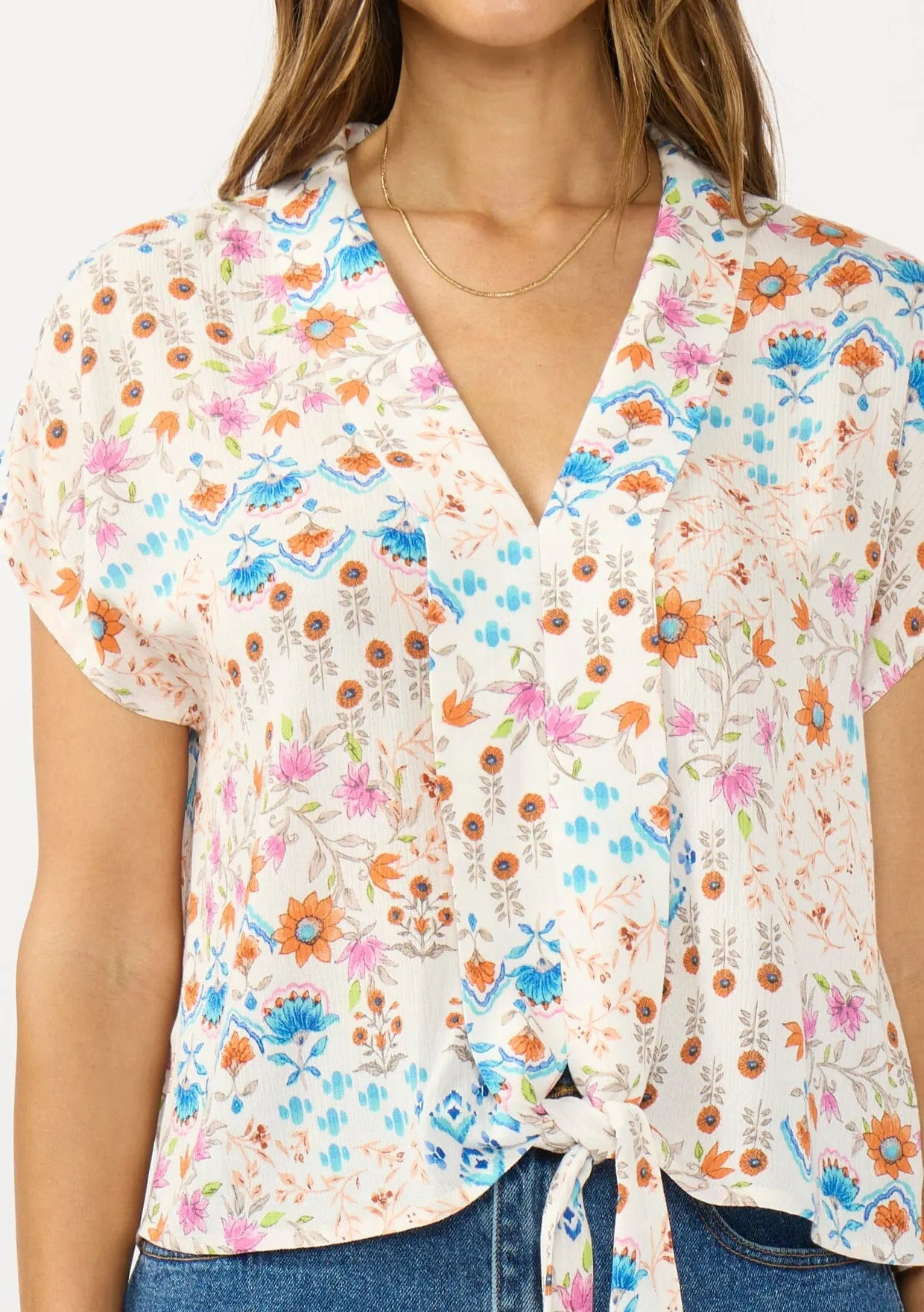 Calista Tie Front Top sold by lovestitch product image thumbnail 4
