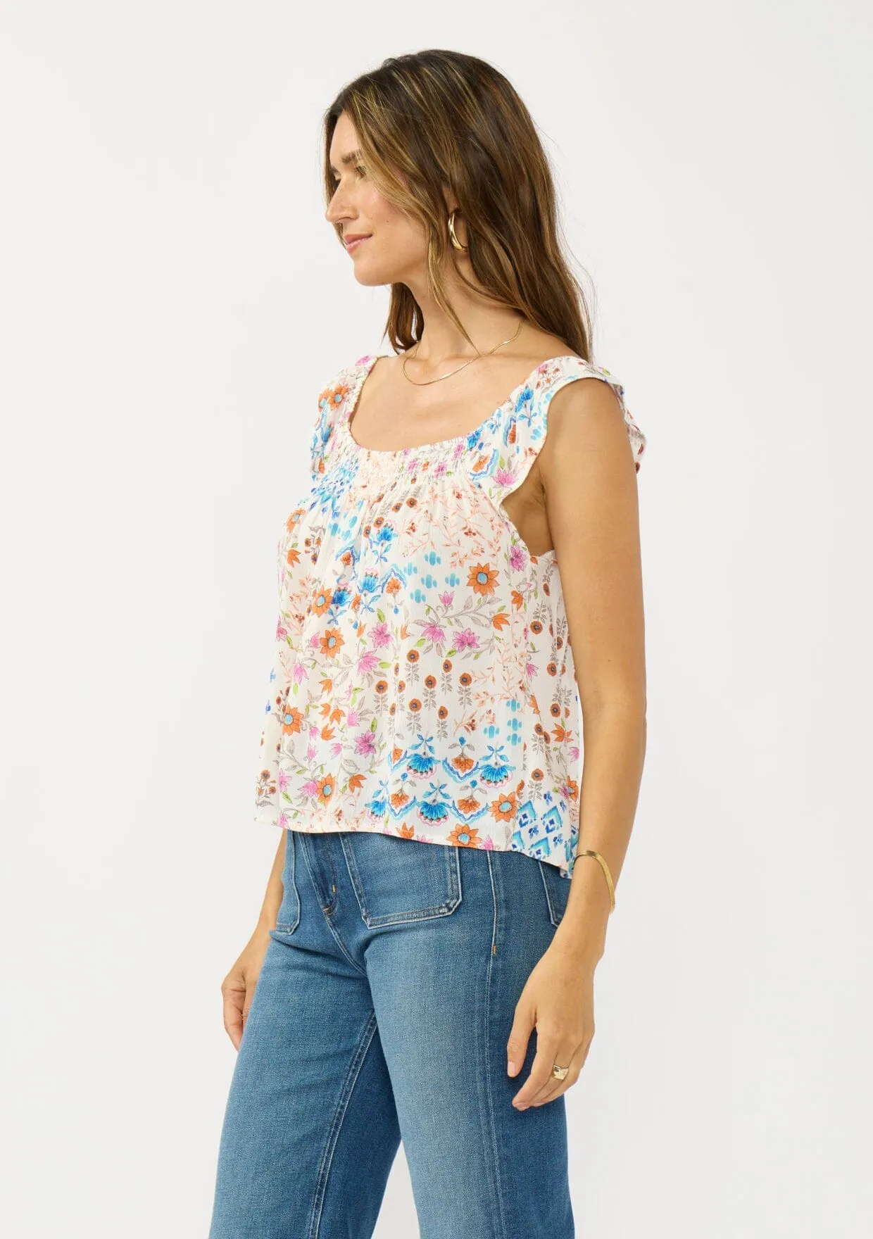 Calista Flutter Sleeve Top sold by lovestitch product image thumbnail 2