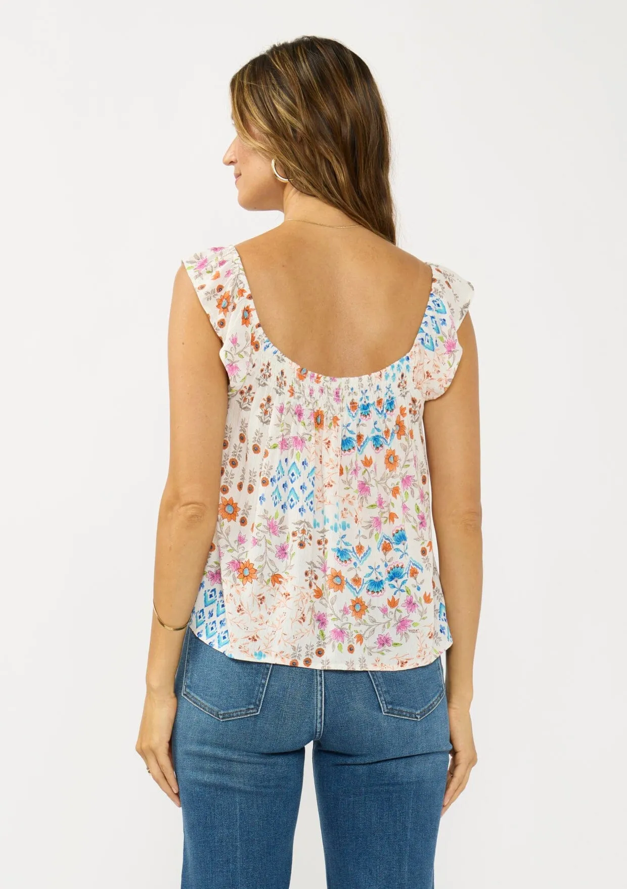 Calista Flutter Sleeve Top sold by lovestitch product image thumbnail 3