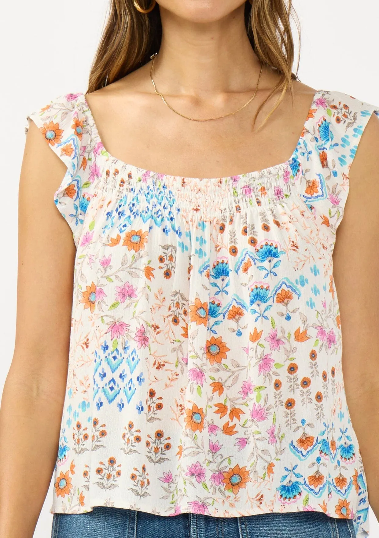 Calista Flutter Sleeve Top sold by lovestitch product image thumbnail 4