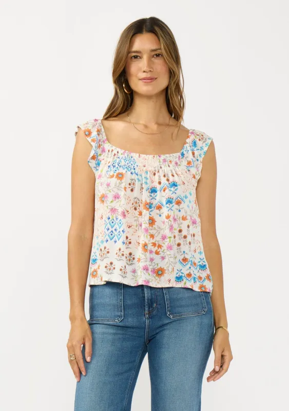 Calista Flutter Sleeve Top made by lovestitch