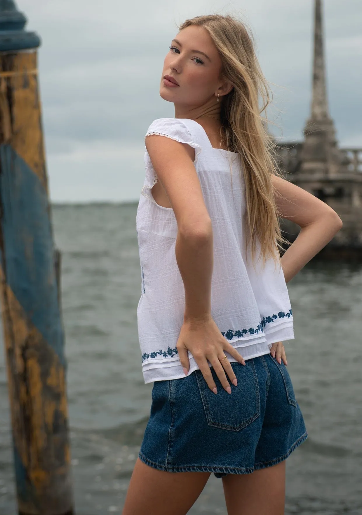 Seaborn Embroidered Top sold by lovestitch product image thumbnail 2