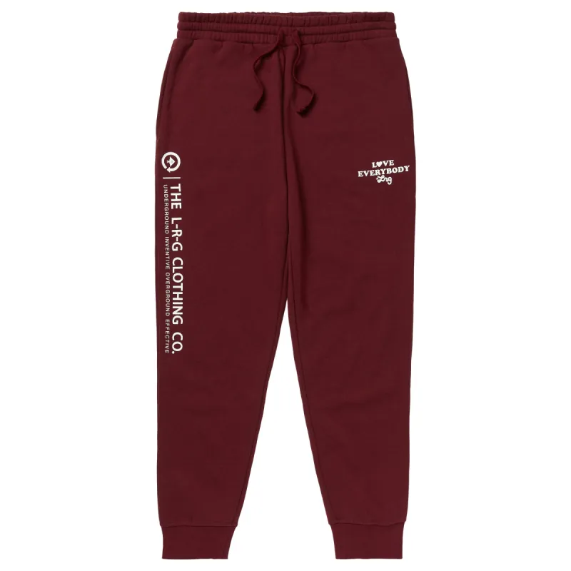 LOVE FOR EVERYBODY JOGGER SWEATPANTS - BURGUNDY sold by Lrg