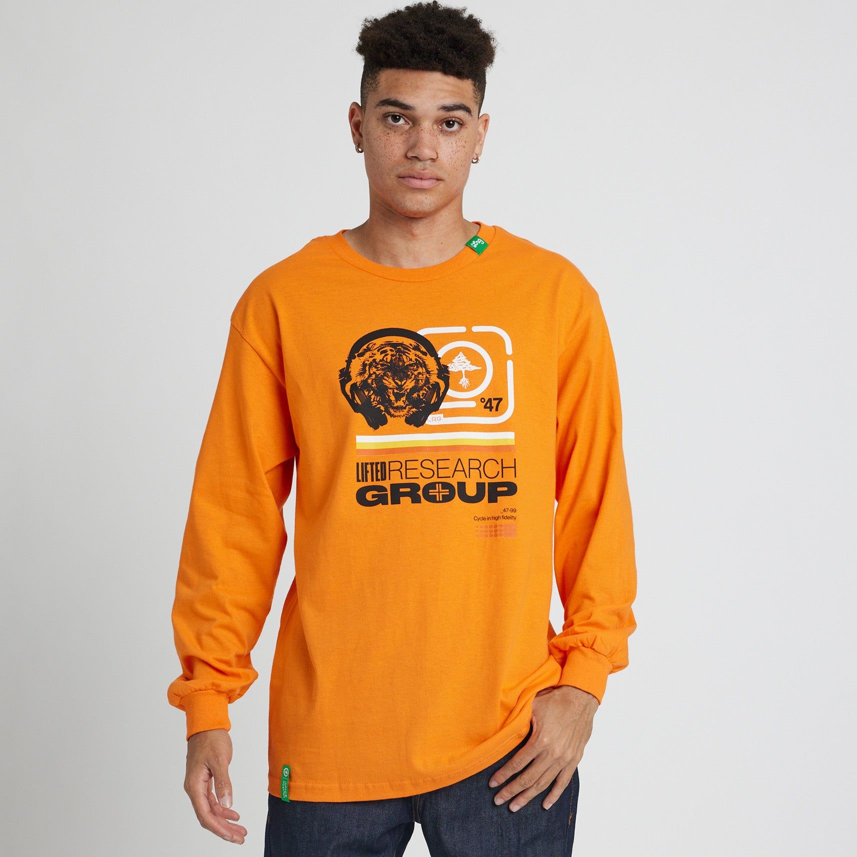 HIGH FIDELITY LONG SLEEVE TEE - ORANGE sold by Lrg product image thumbnail 3