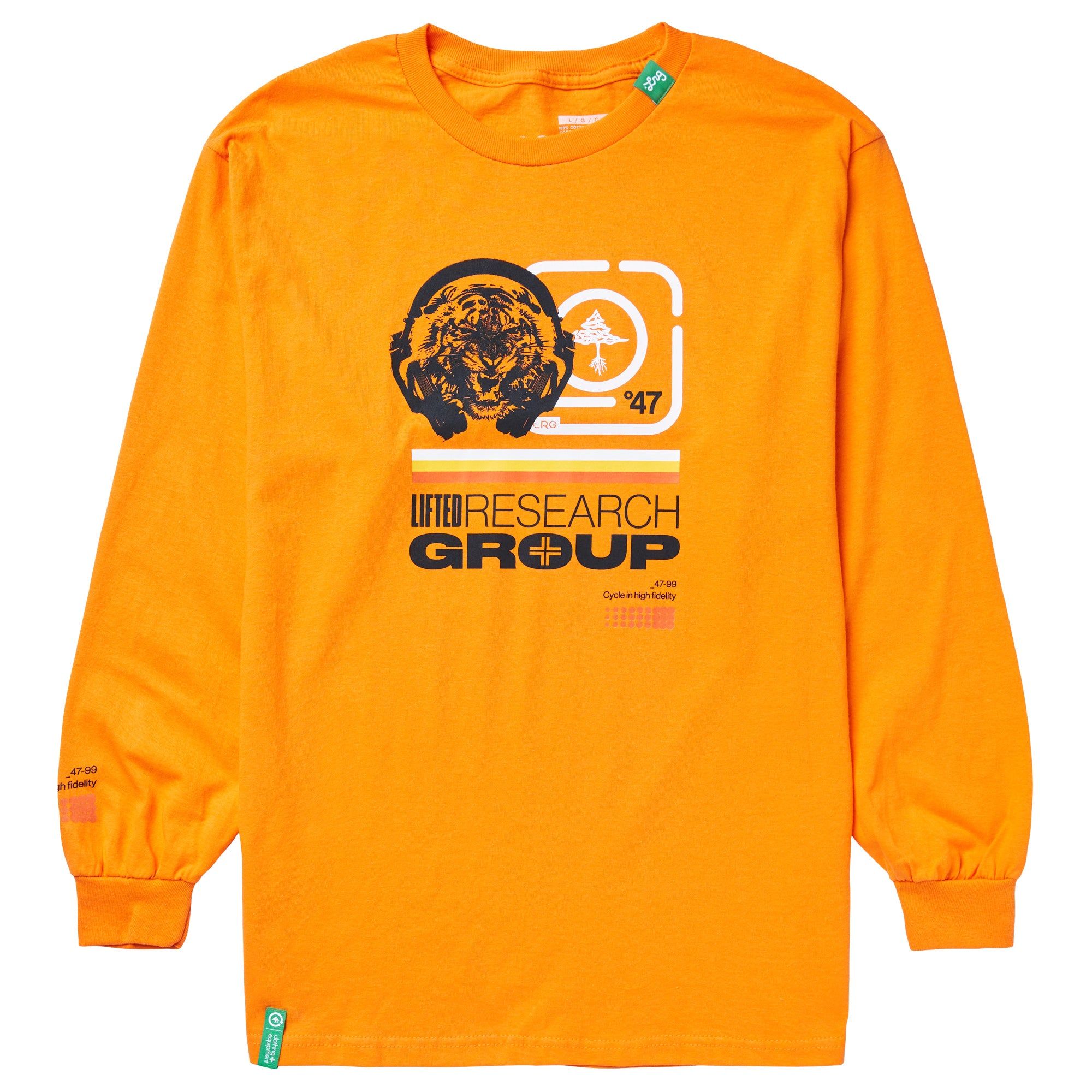 HIGH FIDELITY LONG SLEEVE TEE - ORANGE sold by Lrg