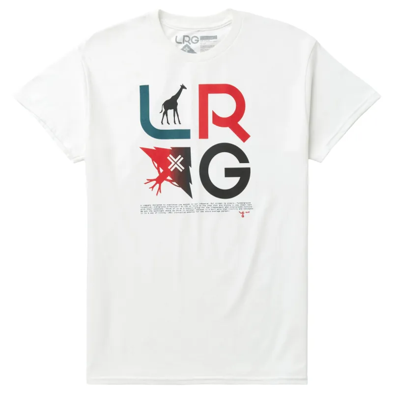 SLOGAN STACKED ICONS TEE - WHITE sold by Lrg