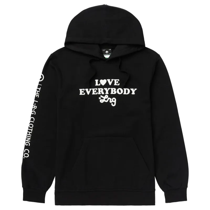 LOVE FOR EVERYBODY PULLOVER HOODIE - BLACK sold by Lrg