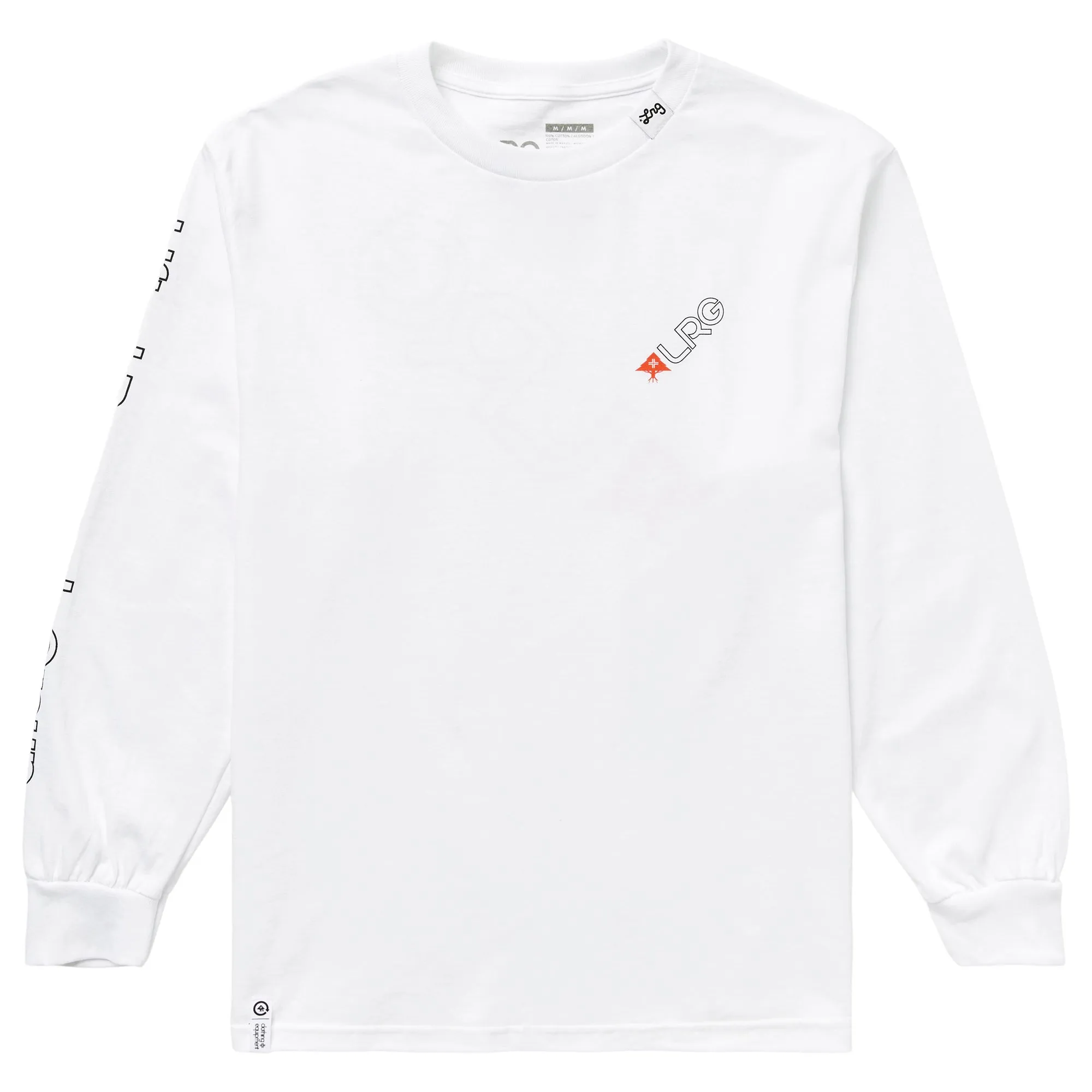 LRG SLANT LONG SLEEVE TEE - WHITE sold by Lrg product image thumbnail 2