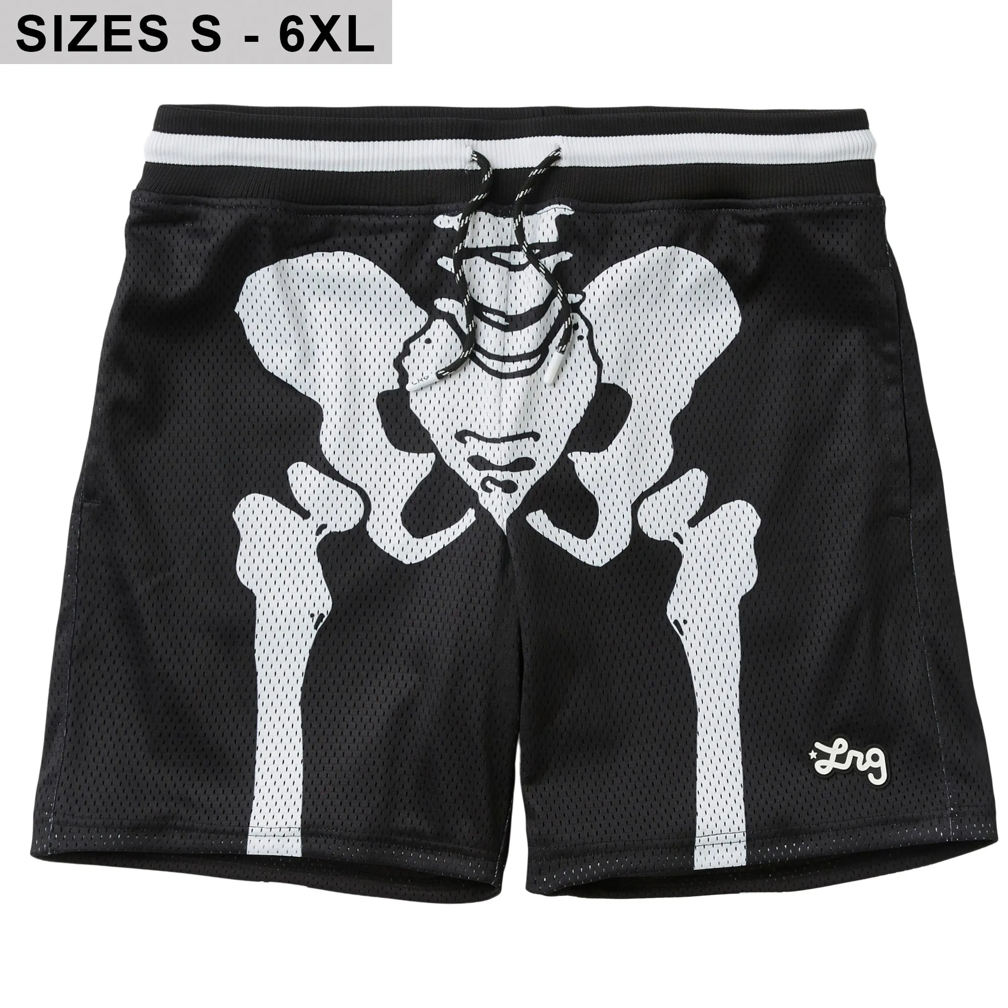 BONE GUARD MESH SHORTS - BLACK sold by Lrg