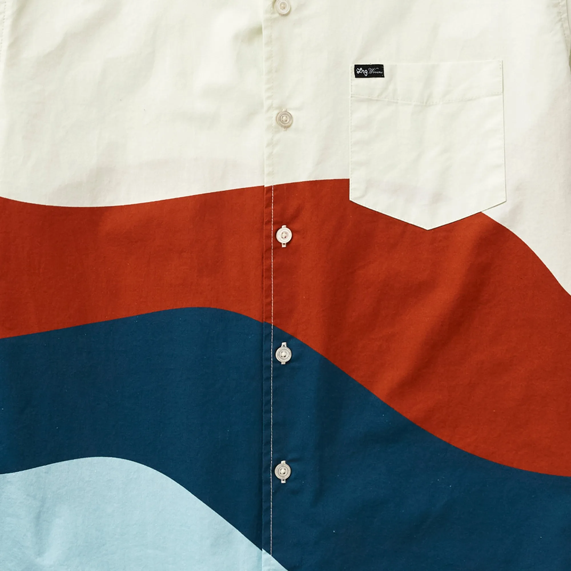 TECHNICOLOR HORIZON WOVEN SHIRT - FENNEL WHITE sold by Lrg product image thumbnail 2