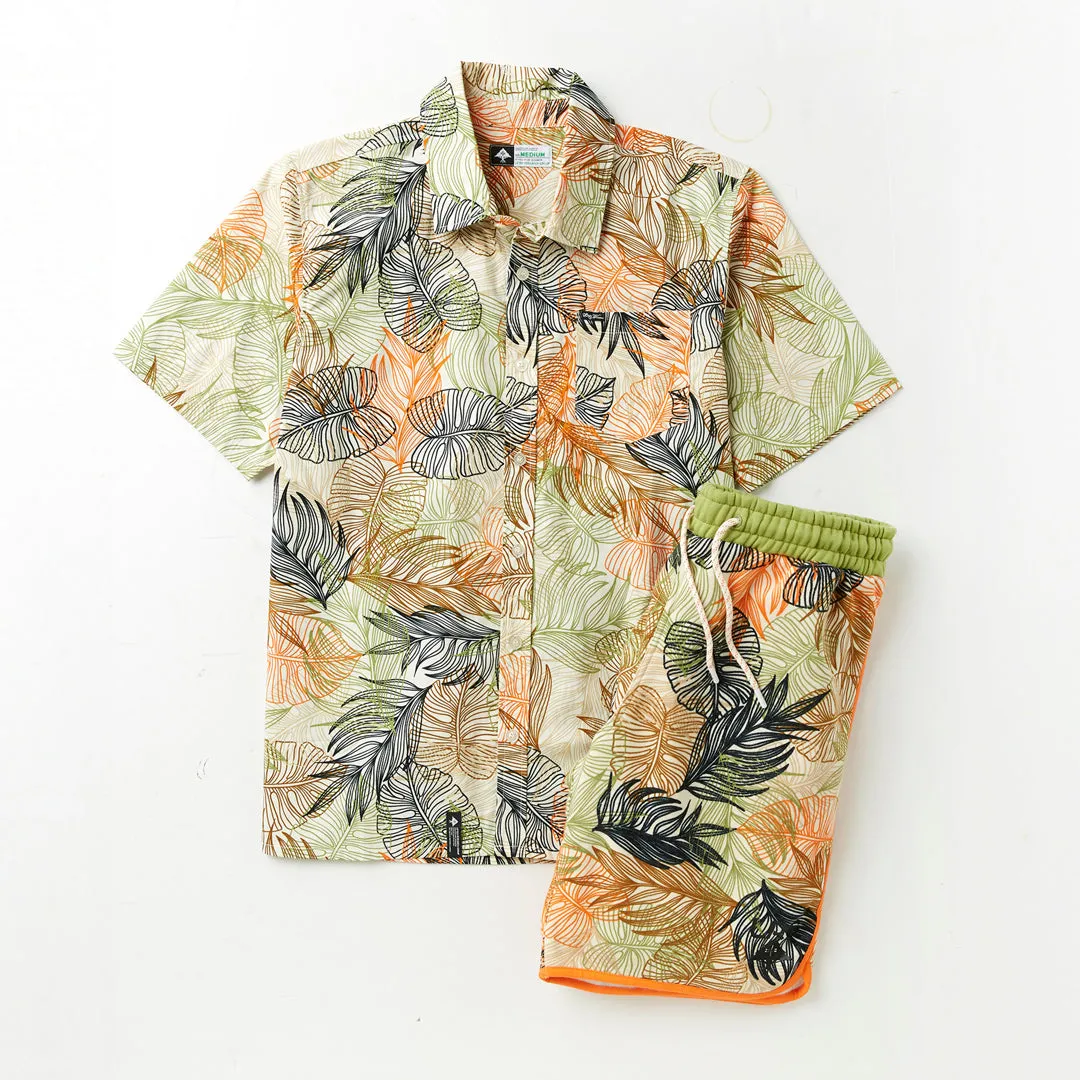 PALM CULTURE WOVEN SHIRT - CREAM sold by Lrg product image thumbnail 2