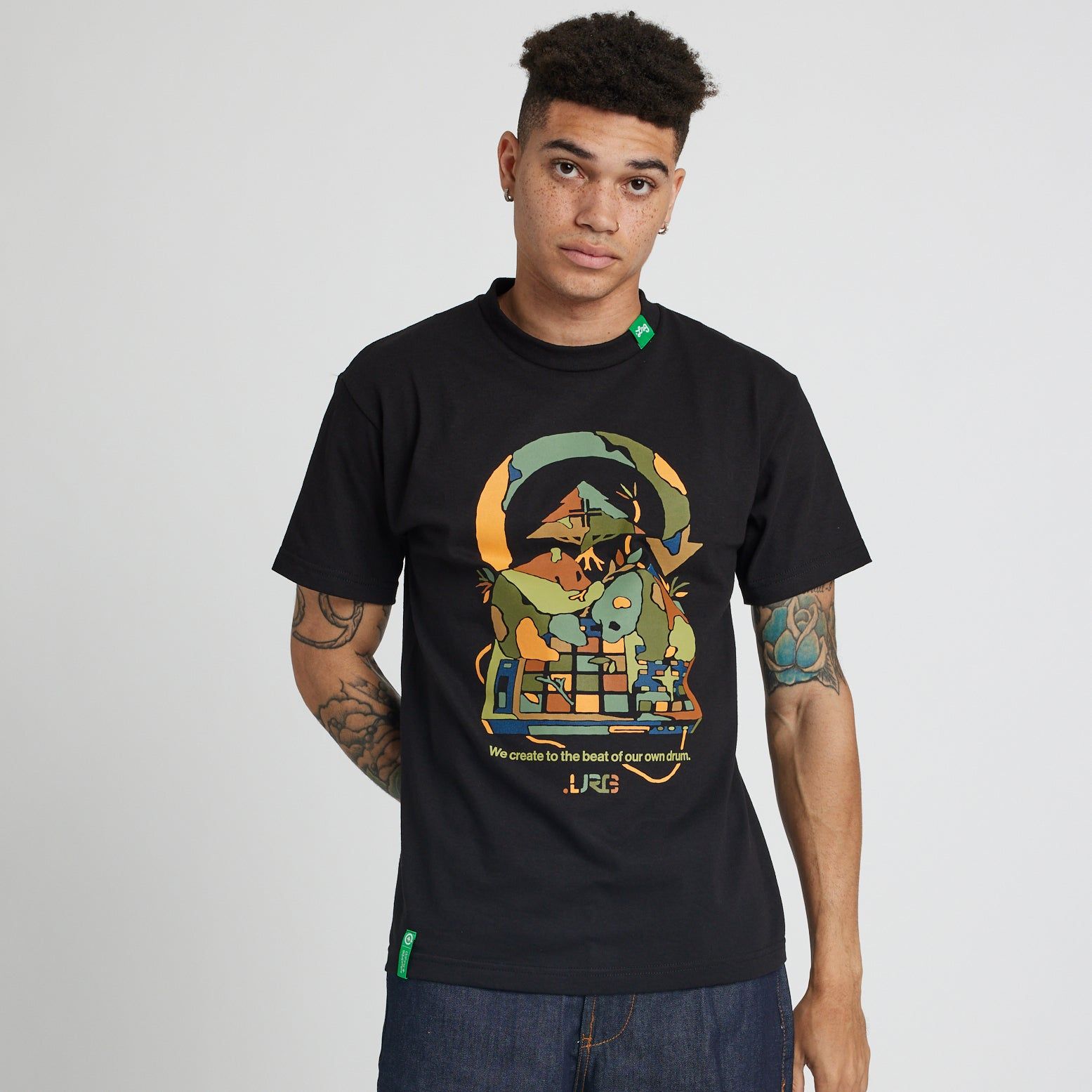 MPC PANDA TEE - BLACK sold by Lrg product image thumbnail 2