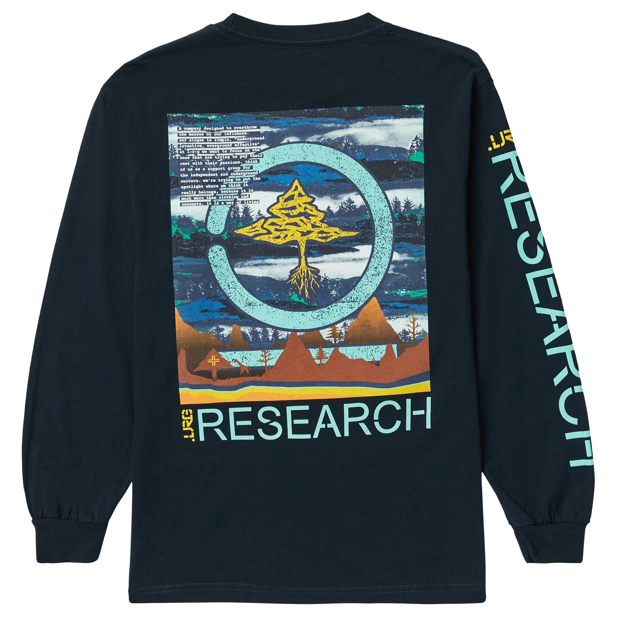 ELEVATED WOODS LONG SLEEVE TEE - NAVY sold by Lrg