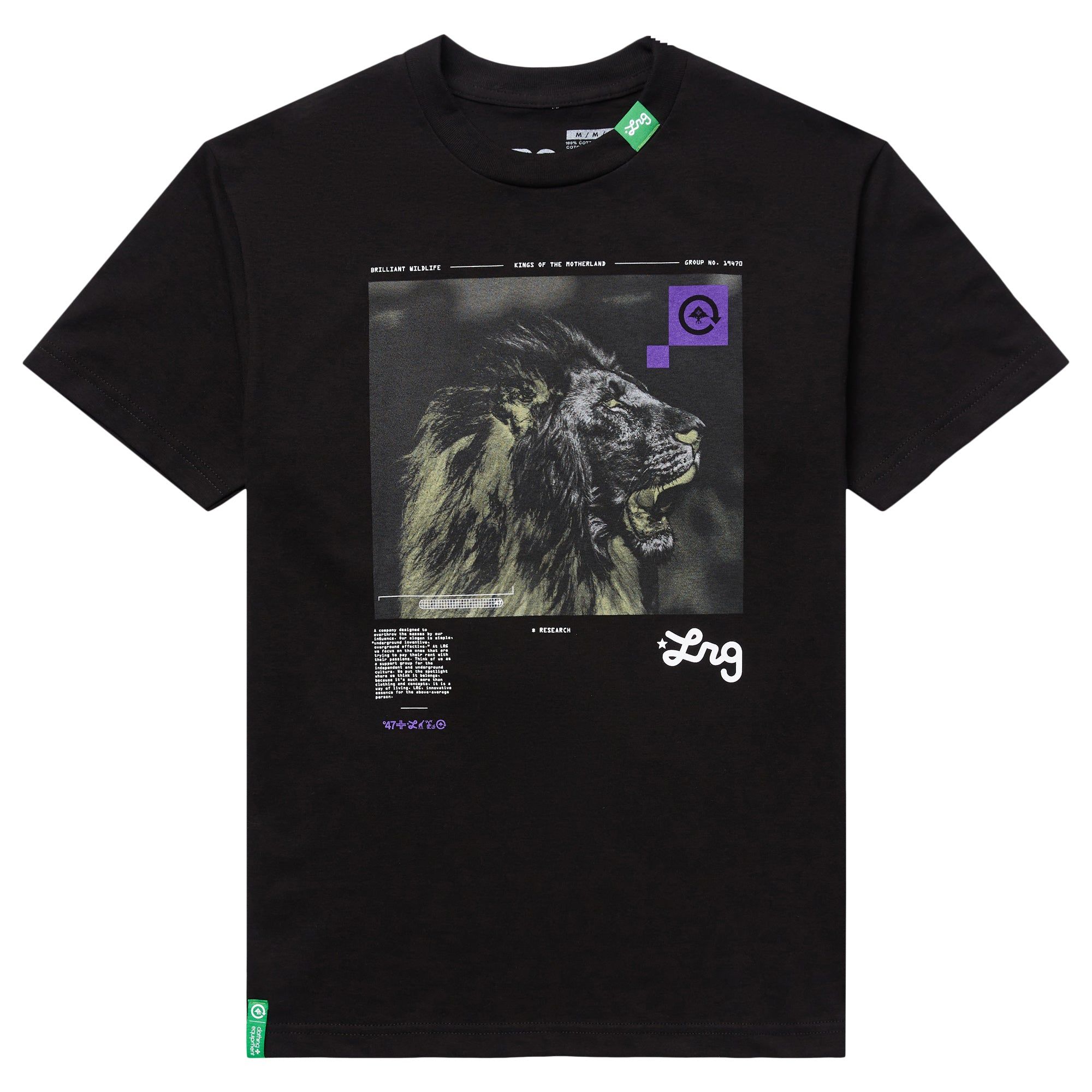 BRILLIANT WILDLIFE TEE - BLACK sold by Lrg