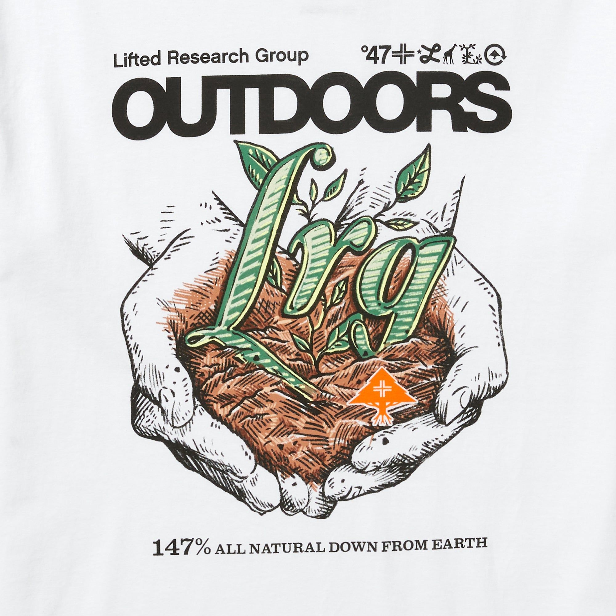 HANDLE WITH CARE TEE - WHITE sold by Lrg product image thumbnail 2