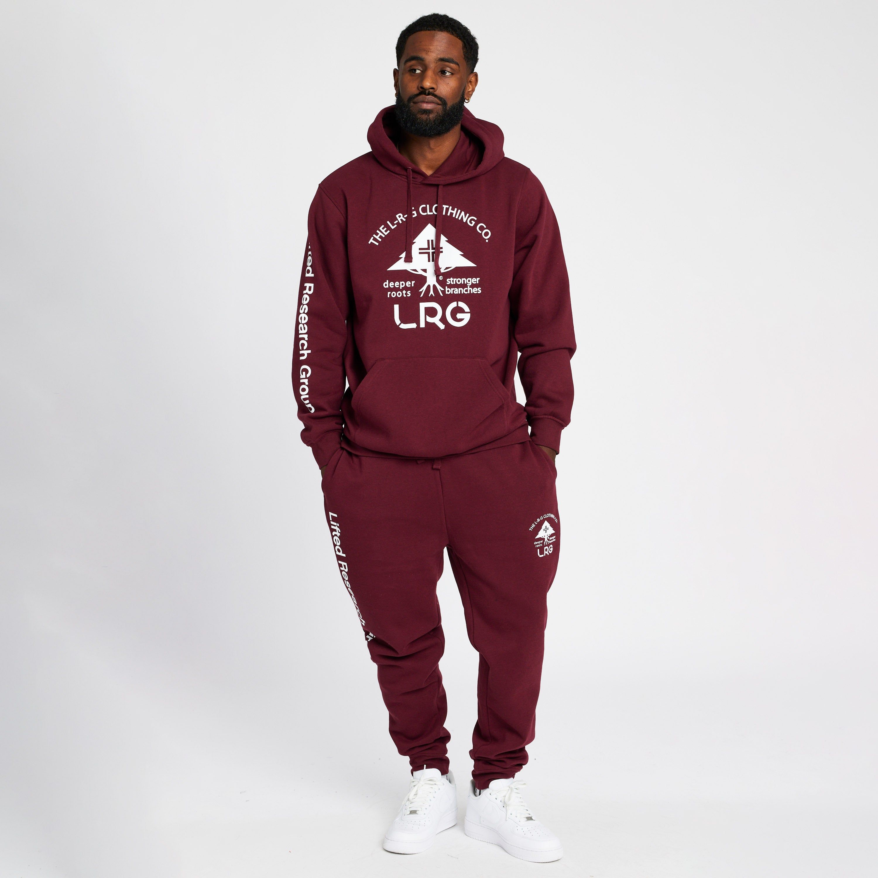 EXTRA ORIGINAL ROOTS PULLOVER HOODIE - BURGUNDY sold by Lrg product image thumbnail 3
