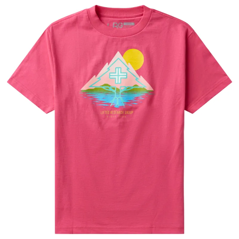 TREESCAPE SUNRISE TEE - HOT PINK sold by Lrg