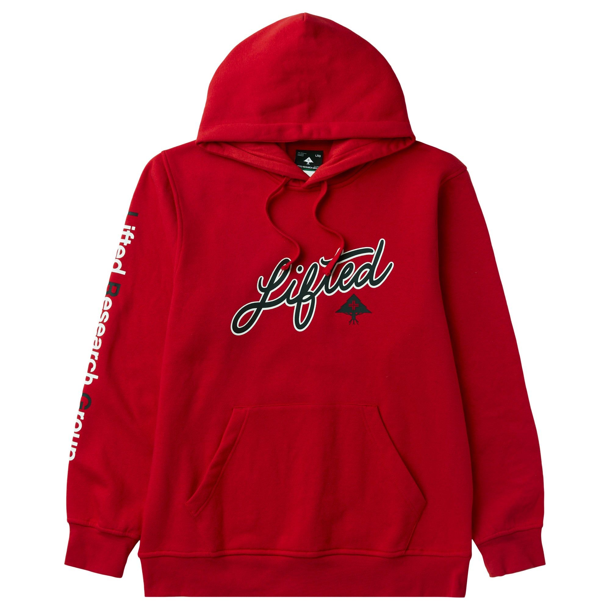 EXPLORE MAKERS PULLOVER HOODIE - RED sold by Lrg