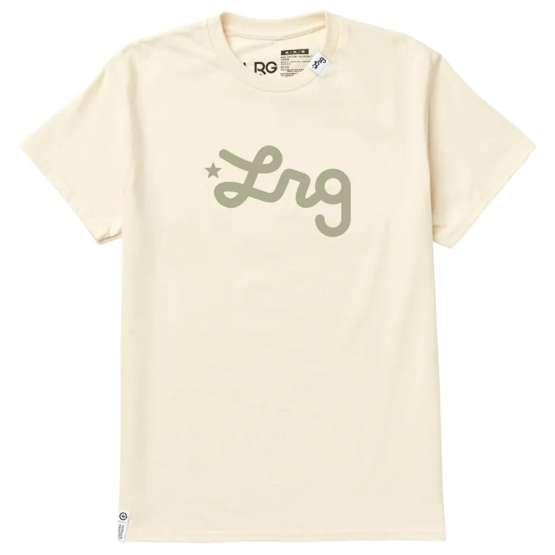 WESTERN SCRIPT TEE - CREAM sold by Lrg