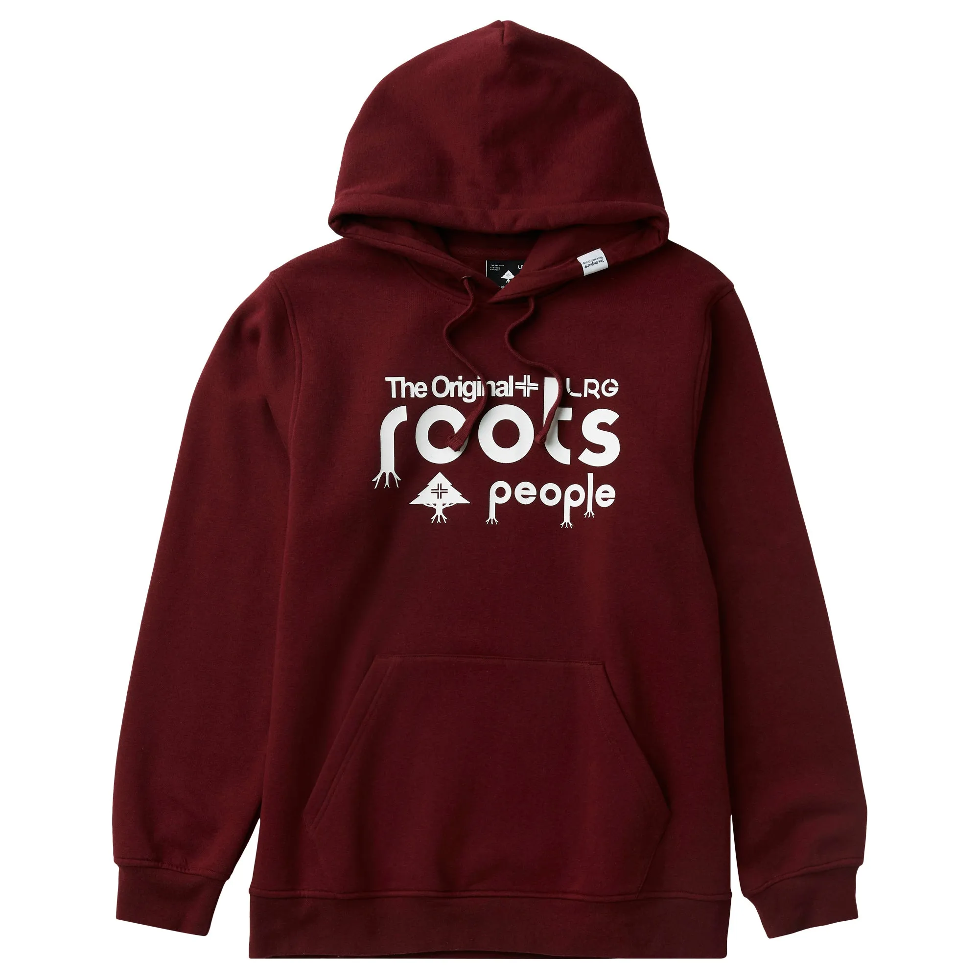OG ROOTS PEOPLE PULLOVER HOODIE - BURGUNDY sold by Lrg
