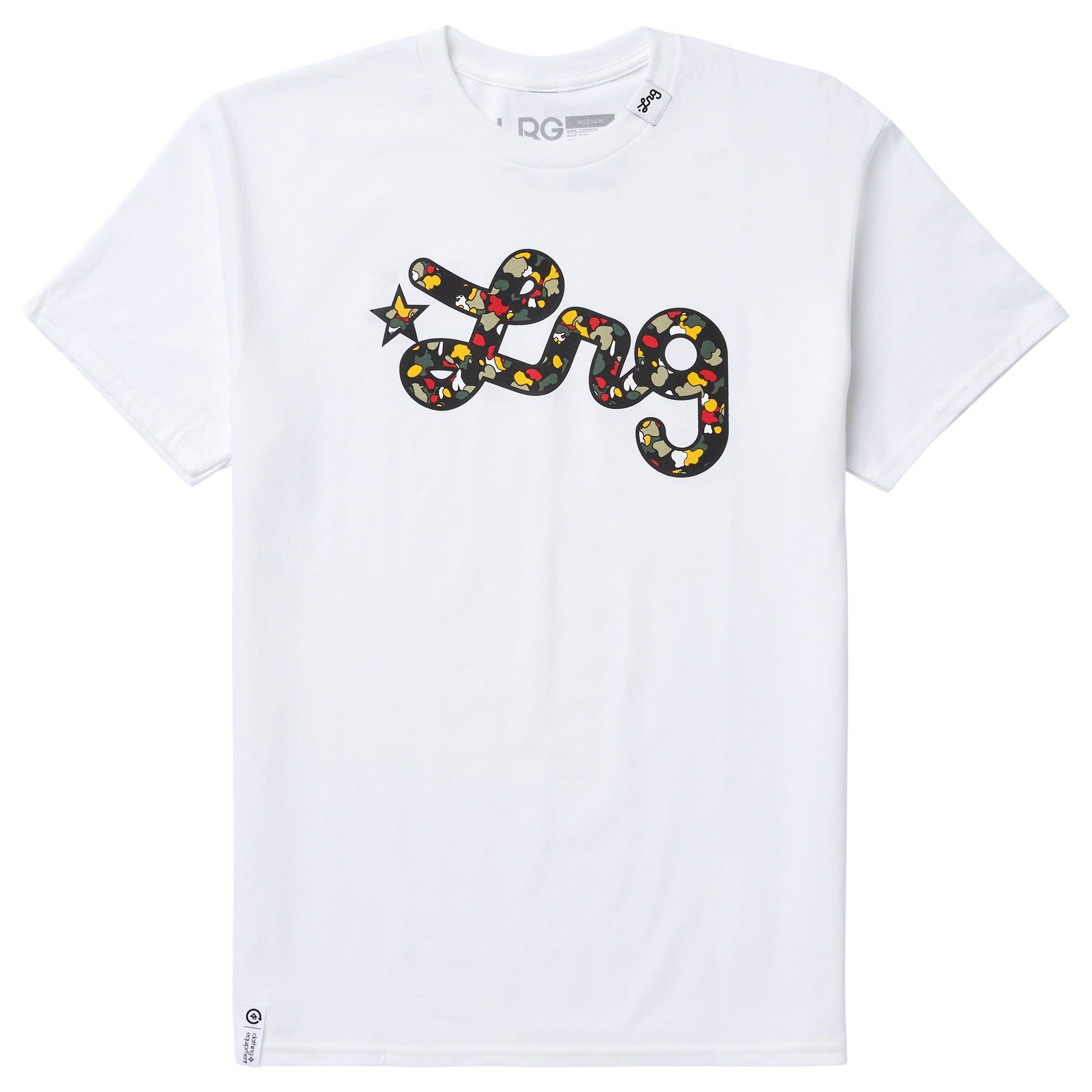 ADDICTED TO PANDA SCRIPT TEE - WHITE sold by Lrg