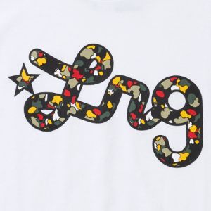 ADDICTED TO PANDA SCRIPT TEE - WHITE sold by Lrg