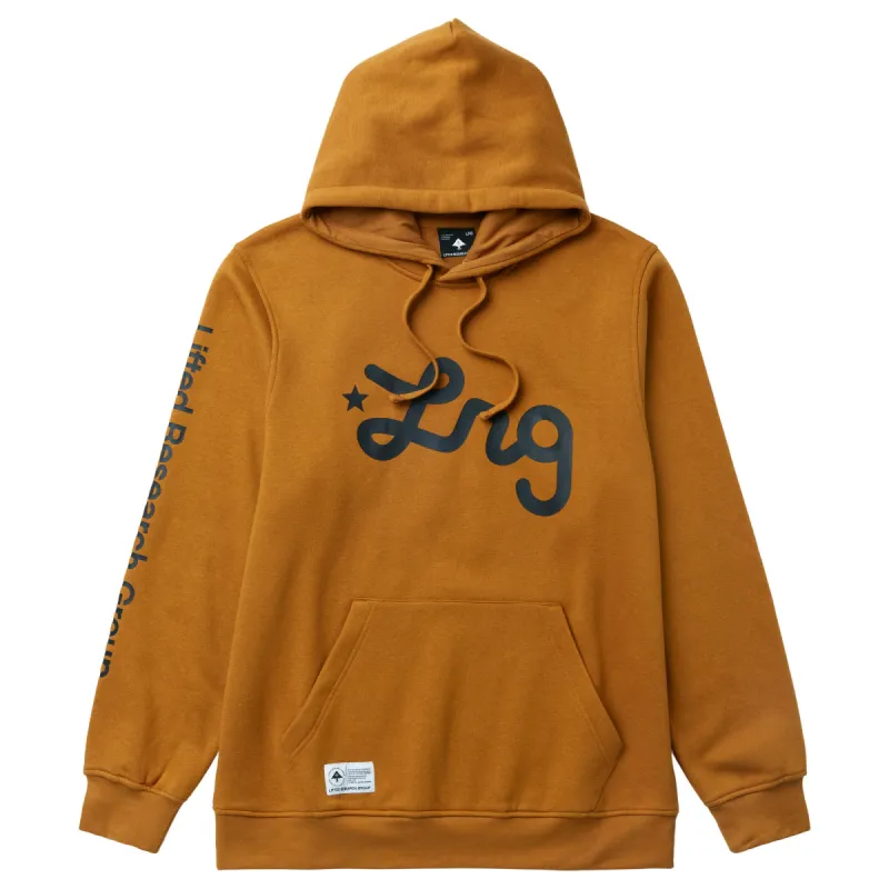 LIFTED SCRIPT PULLOVER HOODIE - WHEAT sold by Lrg