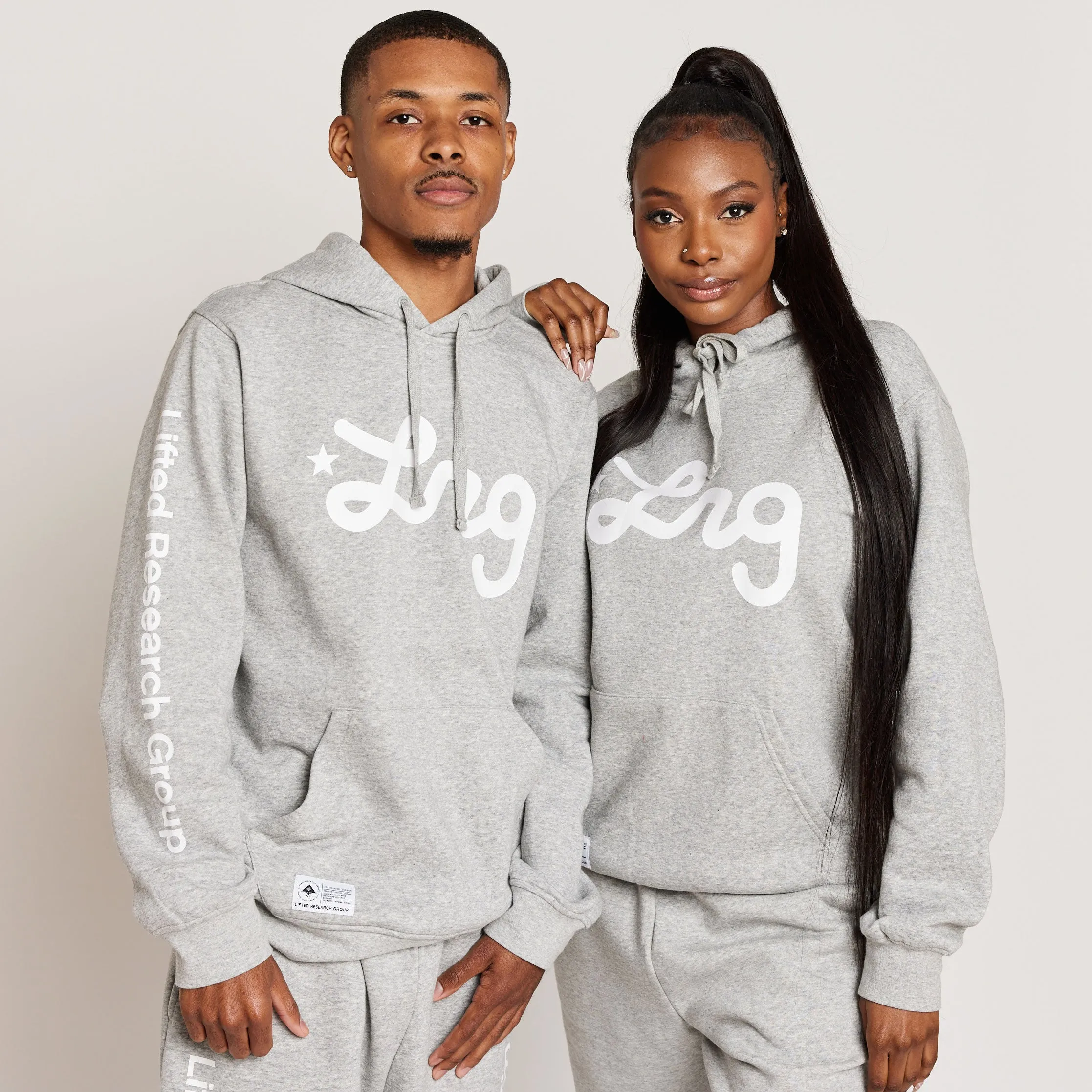 LIFTED SCRIPT PULLOVER HOODIE - HEATHER GREY sold by Lrg product image thumbnail 2
