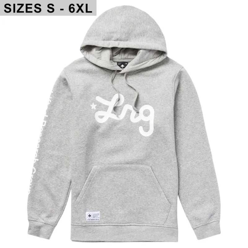 LIFTED SCRIPT PULLOVER HOODIE - HEATHER GREY sold by Lrg