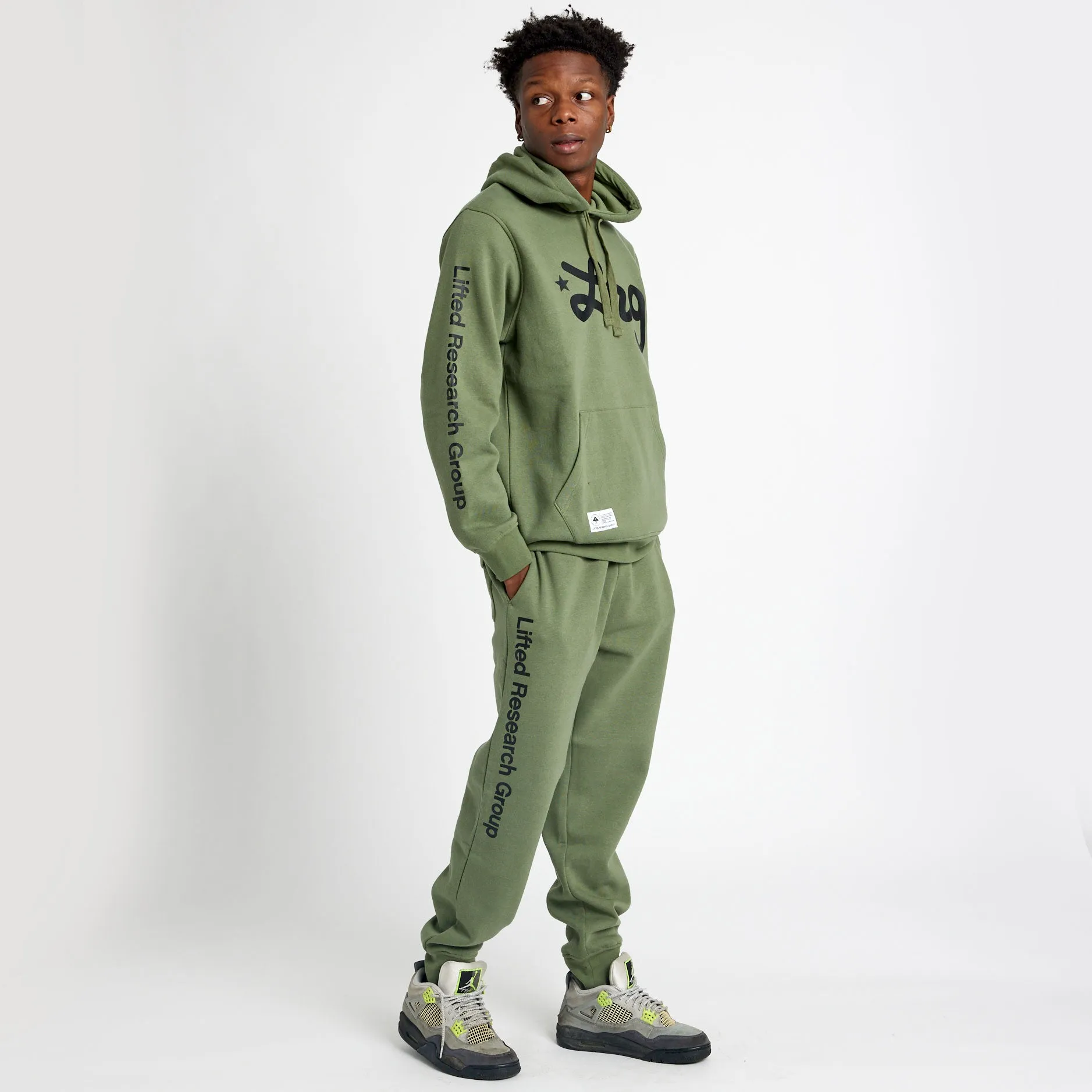 LIFTED SCRIPT JOGGER SWEATPANTS - OLIVINE sold by Lrg product image thumbnail 2