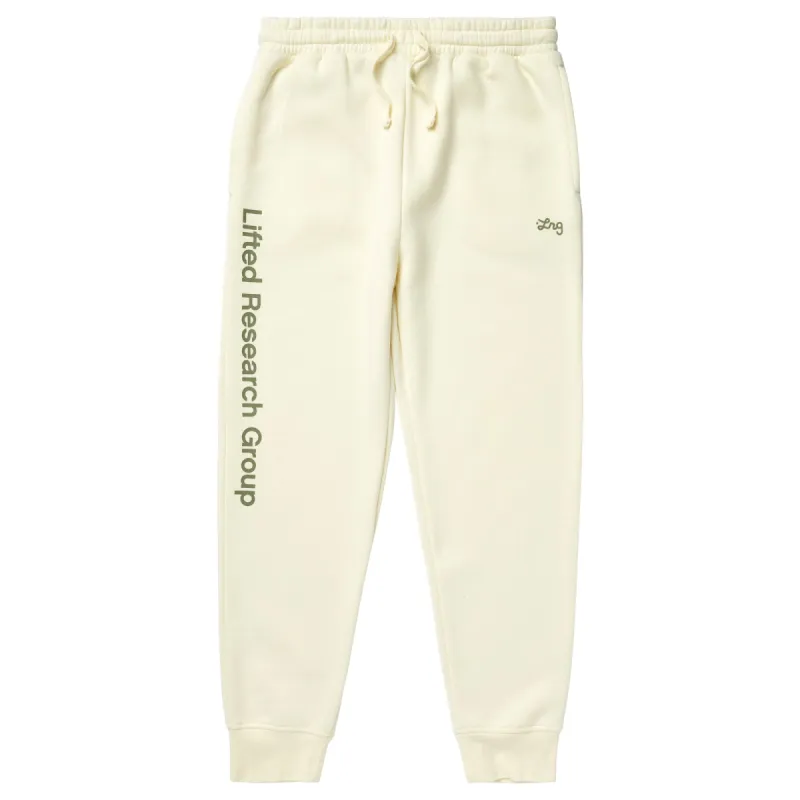 LIFTED SCRIPT JOGGER SWEATPANTS - CREAM sold by Lrg
