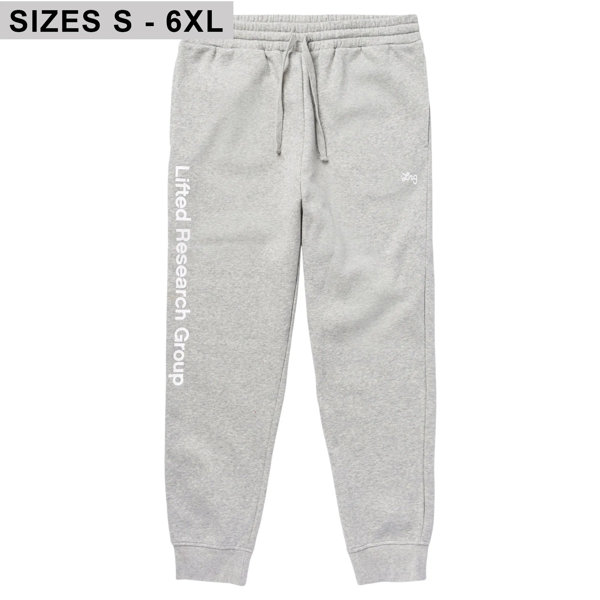 LIFTED SCRIPT JOGGER SWEATPANTS - HEATHER GREY sold by Lrg