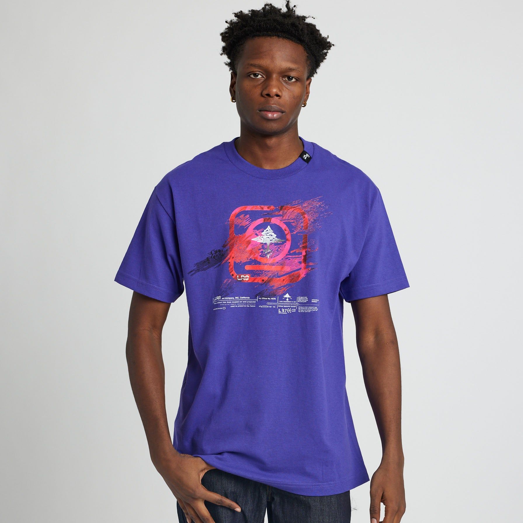 ACID SMEAR TEE - PURPLE sold by Lrg product image thumbnail 2