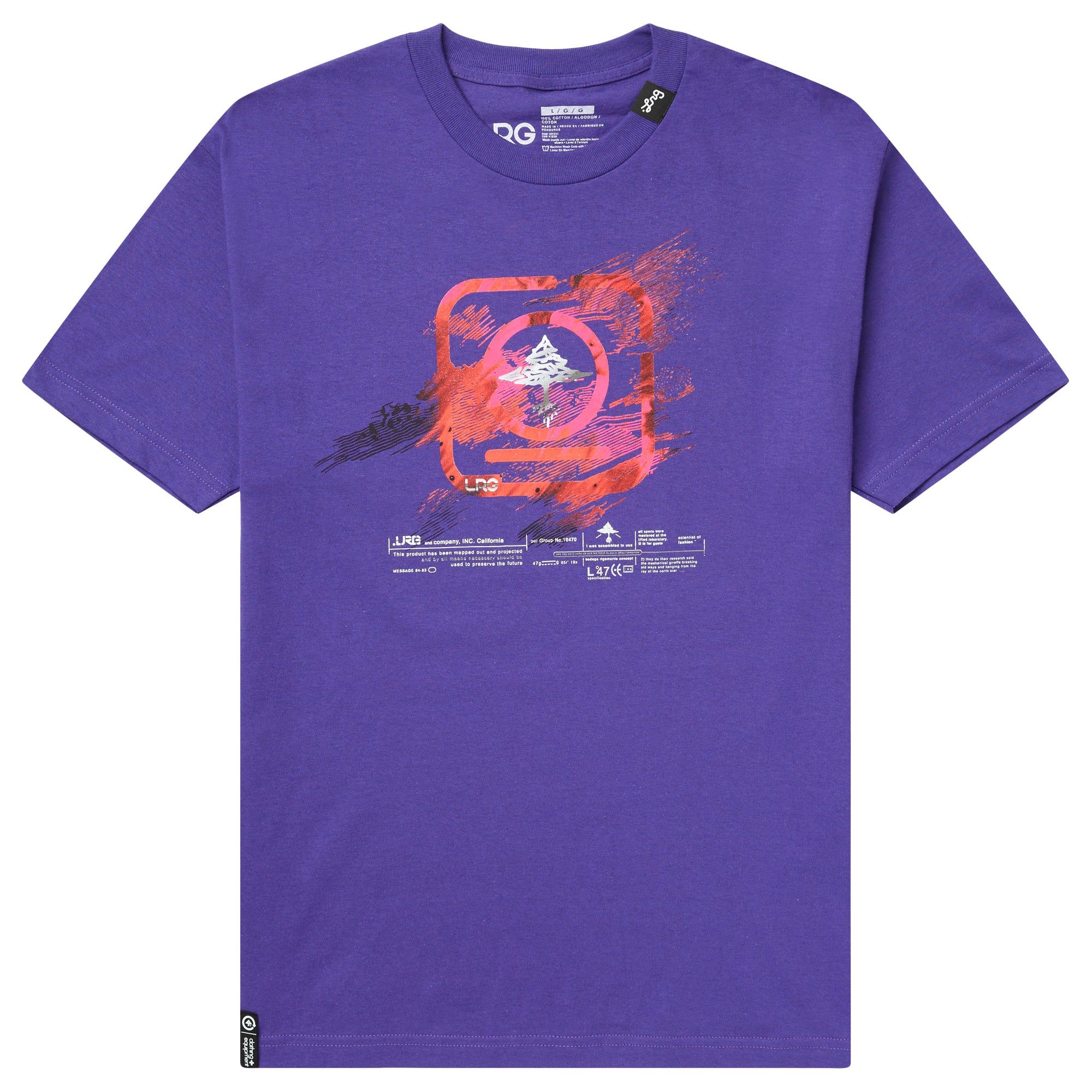 ACID SMEAR TEE - PURPLE sold by Lrg