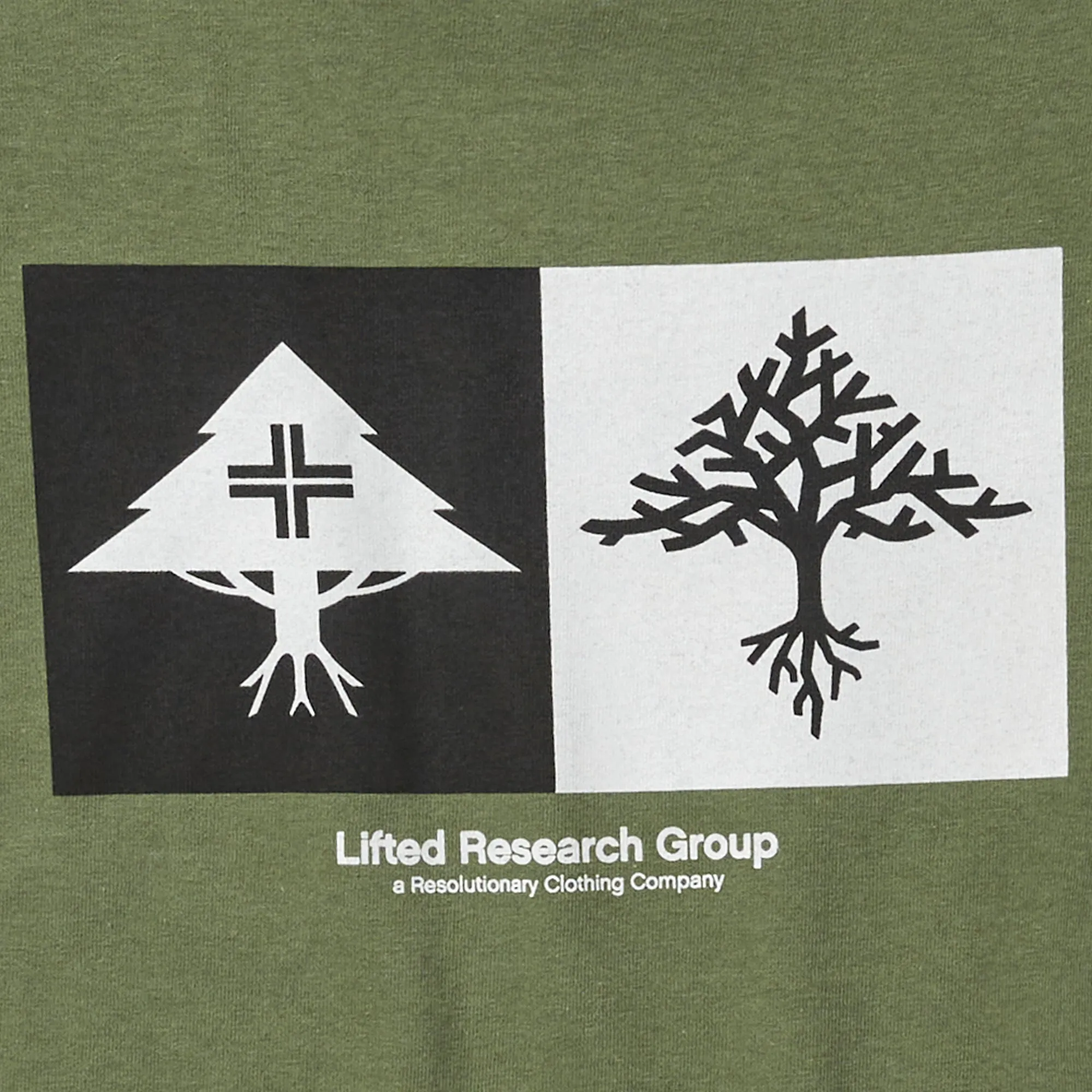DOUBLE UP TREE TEE - MILITATY GREEN sold by Lrg product image thumbnail 2
