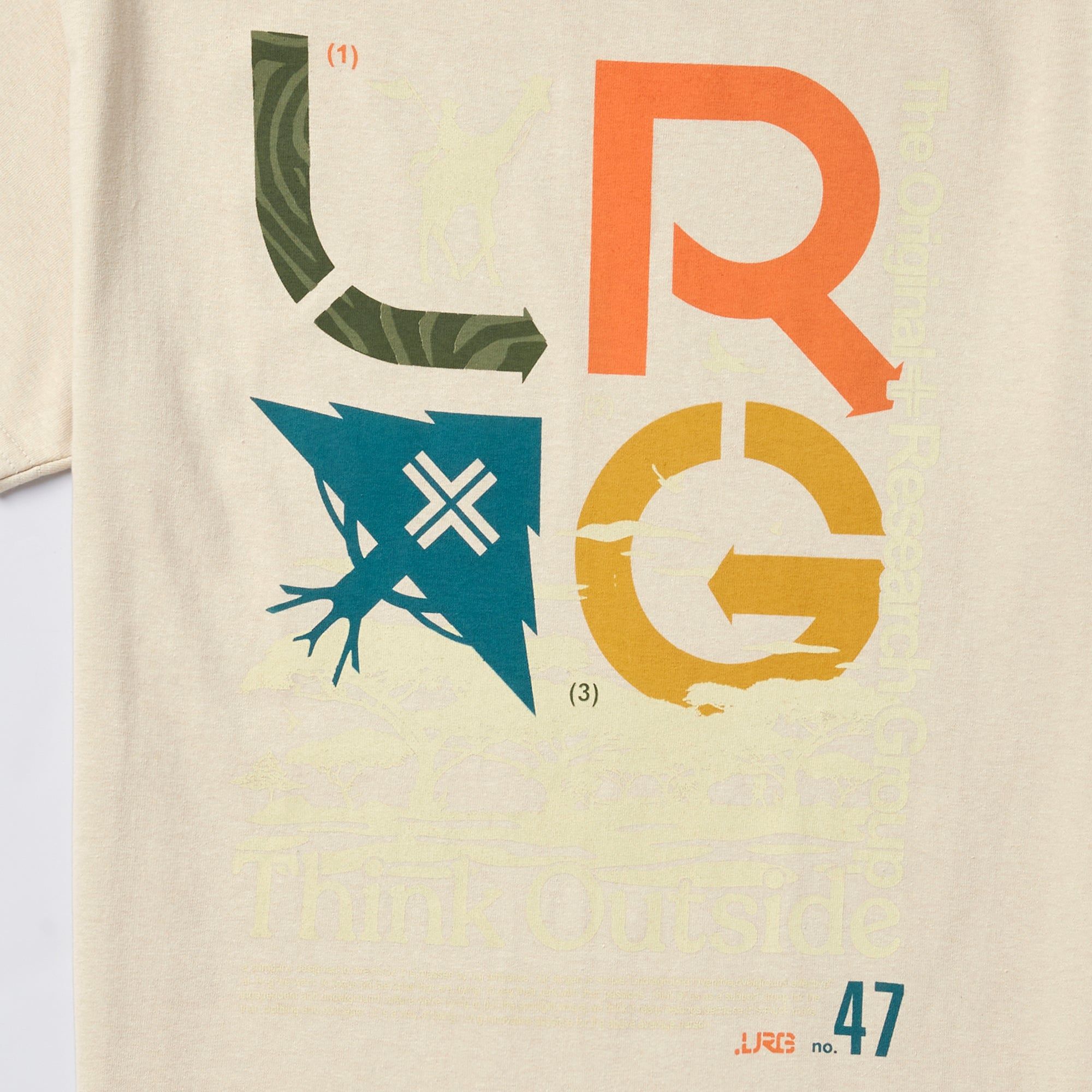 OUTSIDER TEE - SAND sold by Lrg product image thumbnail 2