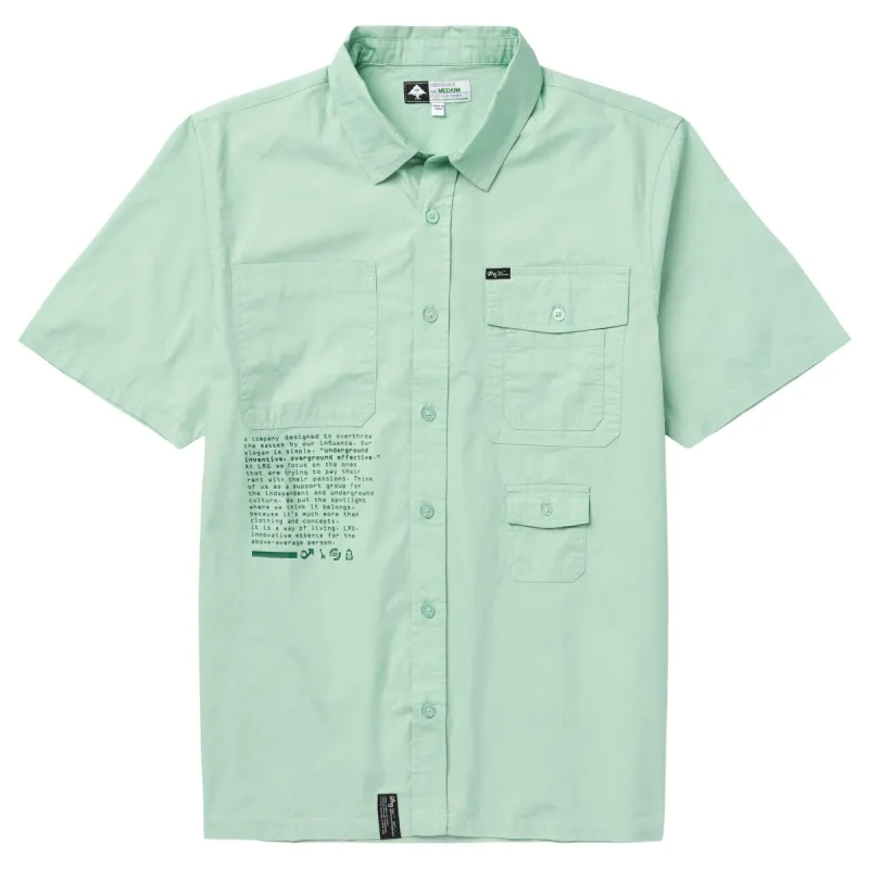 OVERTHROW WOVEN SHIRT - LIGHT GREEN sold by Lrg