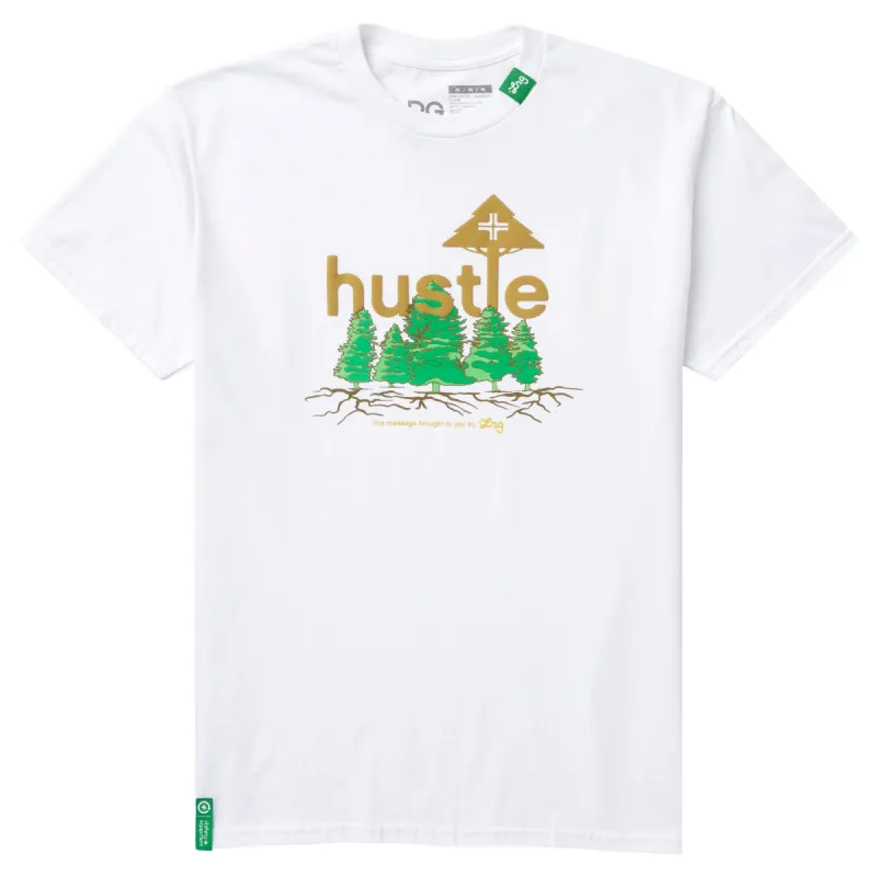 HUSTLE NATURE TEE - WHITE sold by Lrg