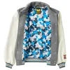 WU TANG X LRG CREAM VARSITY WOOL JACKET - HEATHER GREY sold by Lrg