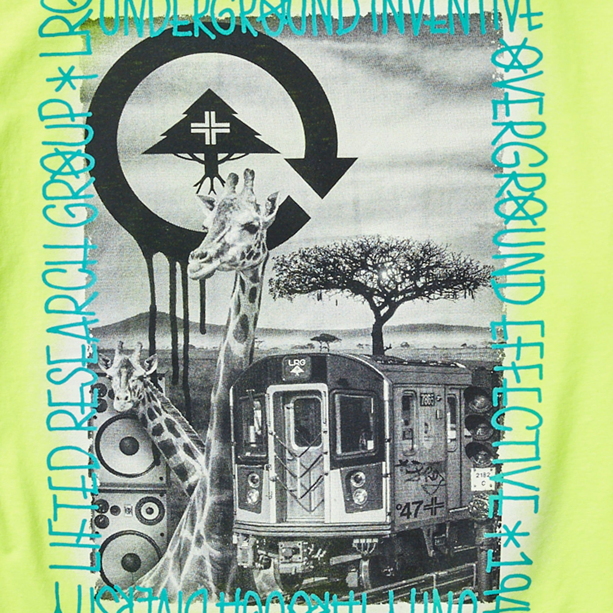 UNDERGROUND RESEARCH TEE - NEON GREEN sold by Lrg product image thumbnail 3