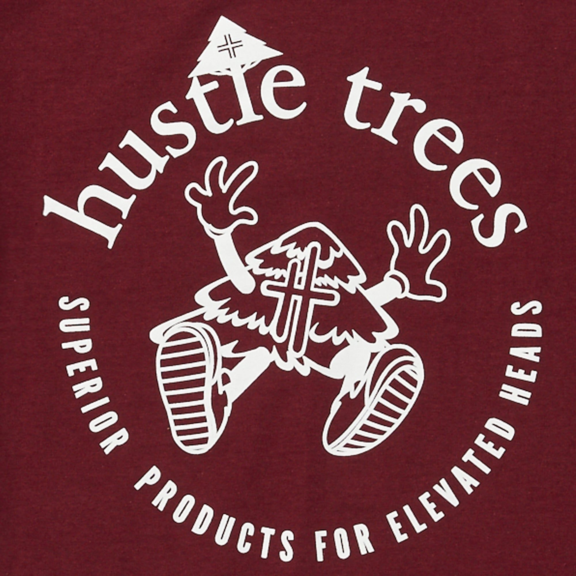 ELEVATED HEADS TEE - BURGUNDY sold by Lrg product image thumbnail 2