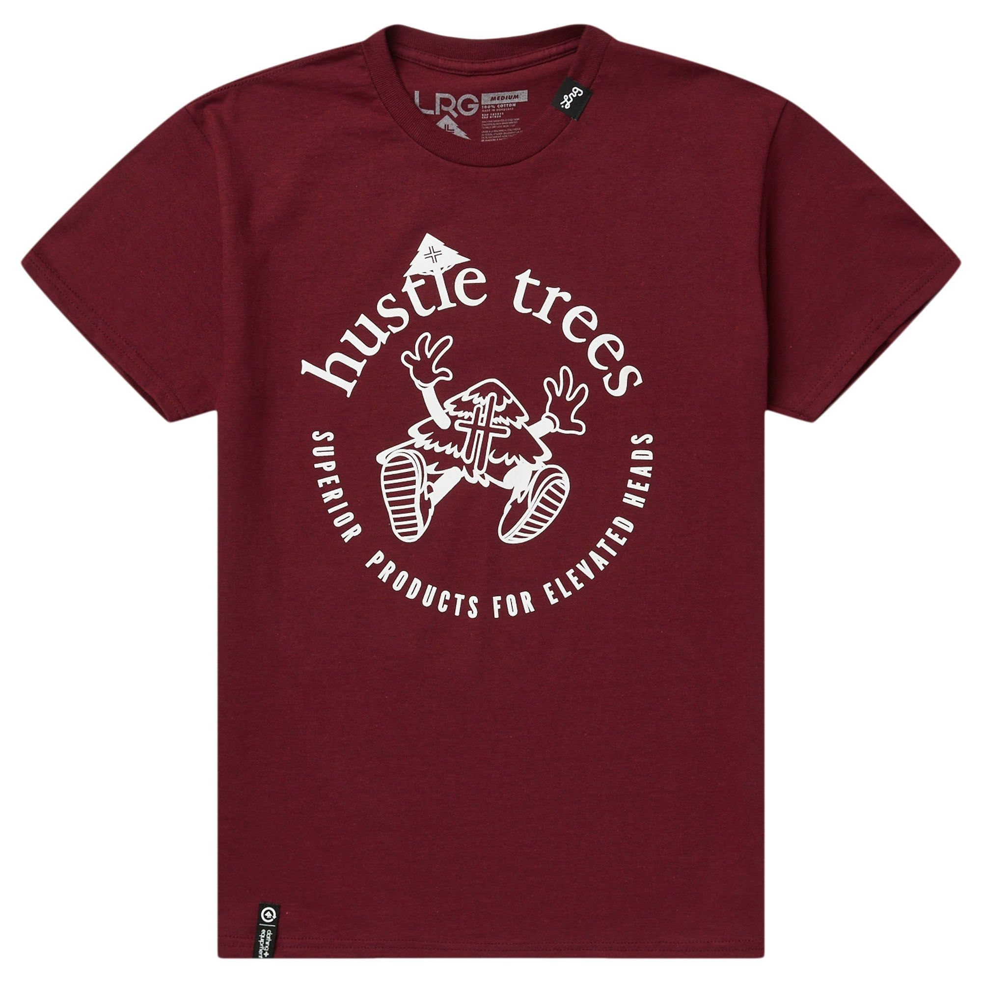 ELEVATED HEADS TEE - BURGUNDY sold by Lrg