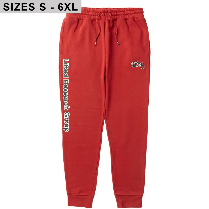 FRESHEST SCRIPT JOGGER SWEATPANTS - SPICED RED sold by Lrg