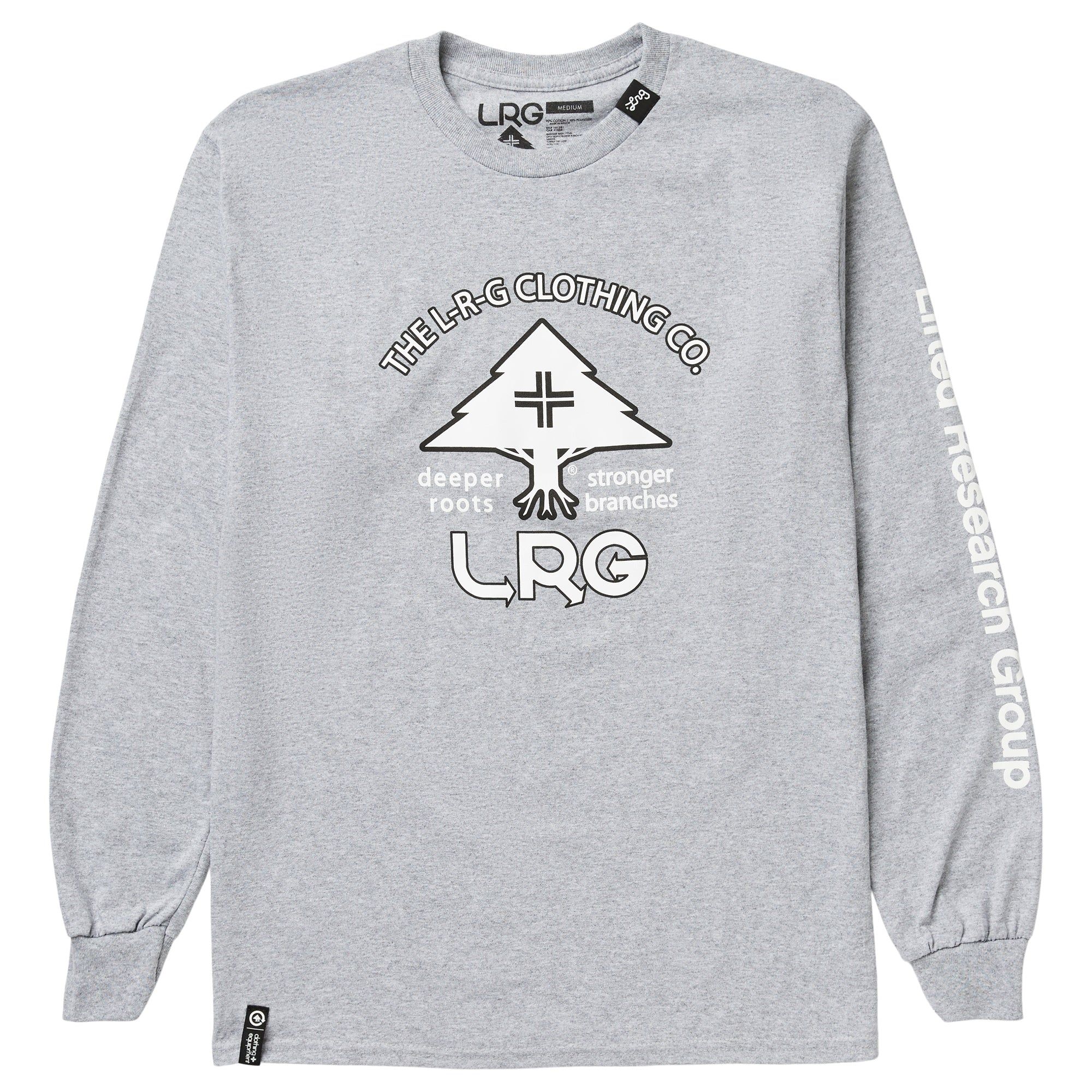 DEEPER BRANCHES LONG SLEEVE TEE - GREY HEATHER sold by Lrg