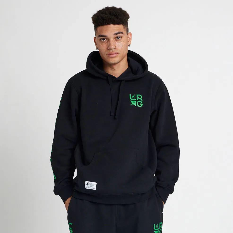 STACKED MULTI LOGO PULLOVER HOODIE - BLACK sold by Lrg product image thumbnail 2