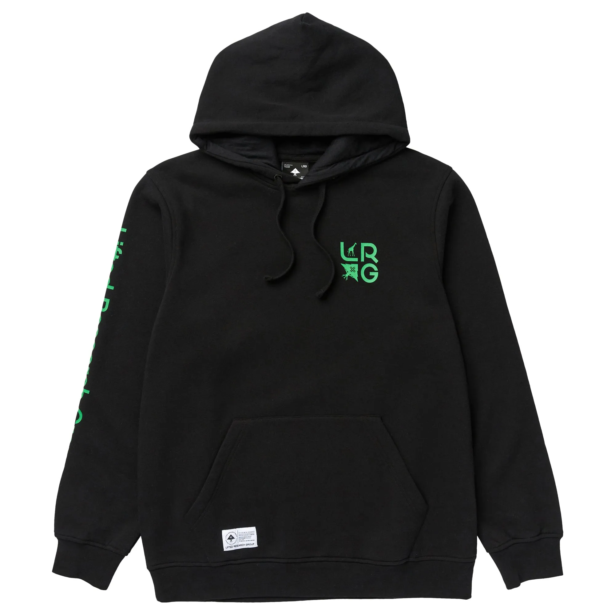 STACKED MULTI LOGO PULLOVER HOODIE - BLACK sold by Lrg