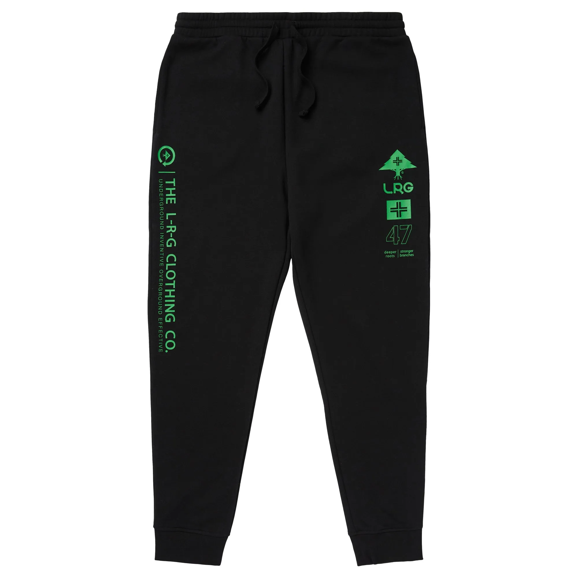 STRONGER 47 JOGGER SWEATPANTS - BLACK sold by Lrg