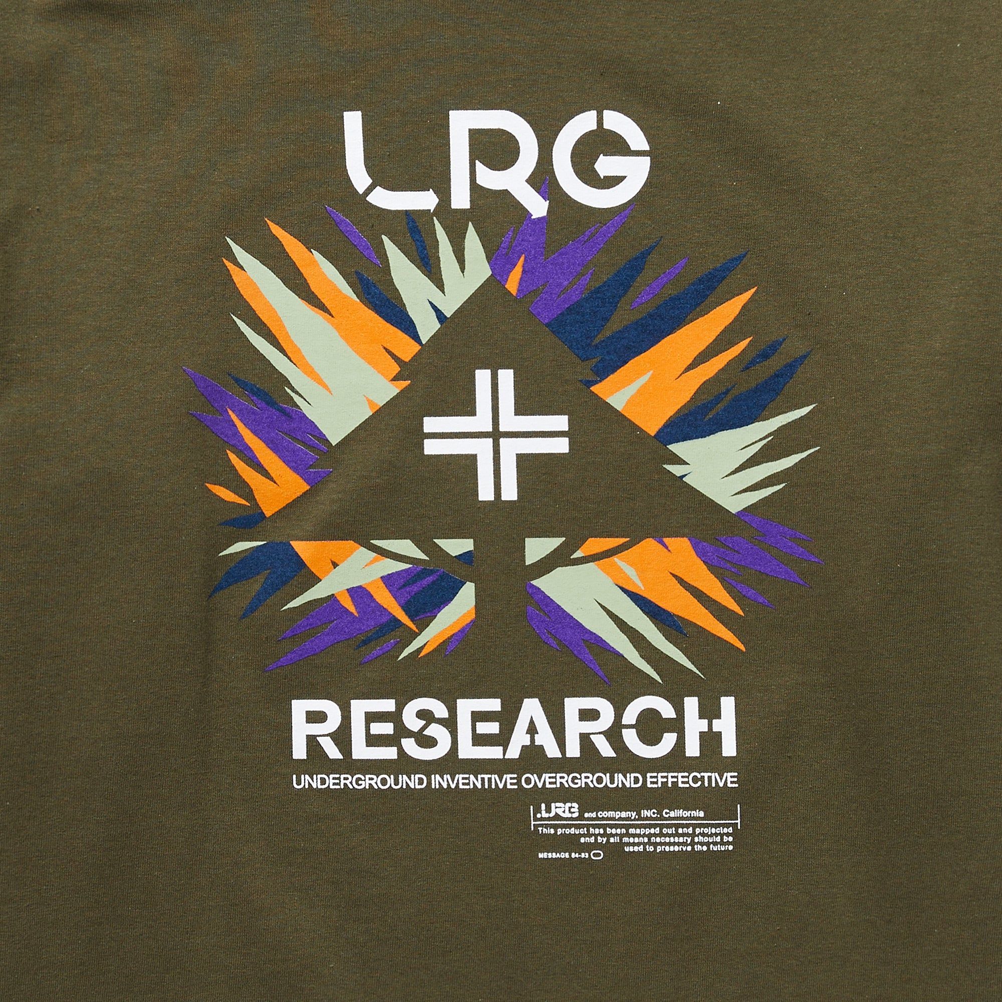 UNDERGROUND CORE LONG SLEEVE TEE - MILITARY GREEN sold by Lrg product image thumbnail 2