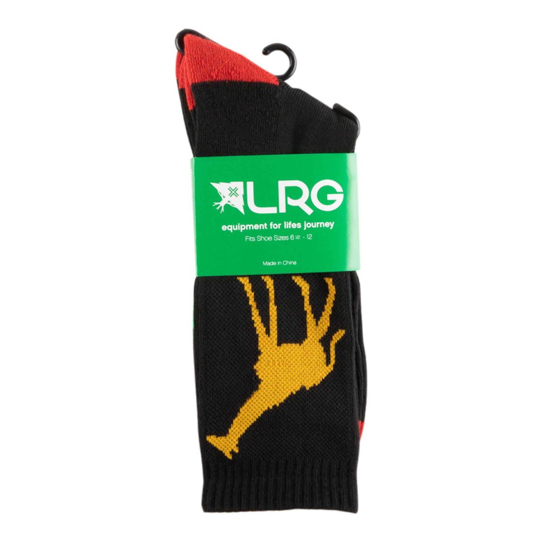 GIRAFFE CREW SOCKS - BLACK/GOLD sold by Lrg product image thumbnail 2